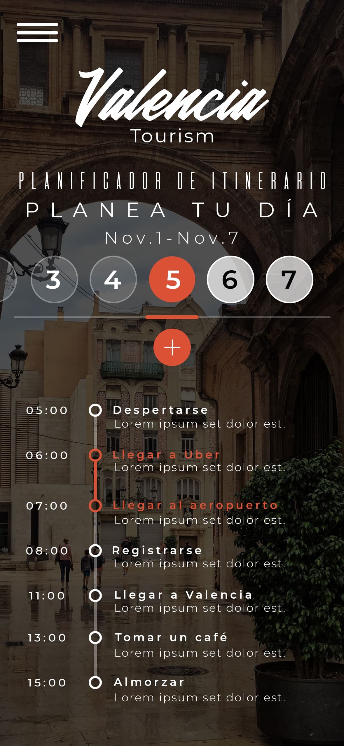 Valencia App - Itinerary Planner